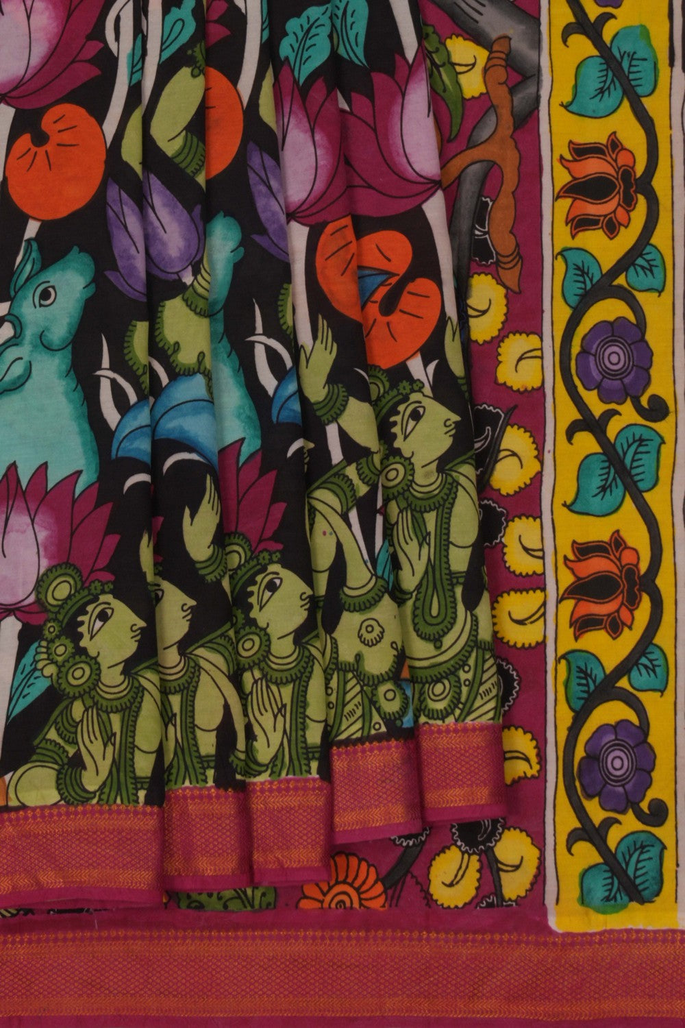 Kalamkari Multi-Colour Saree