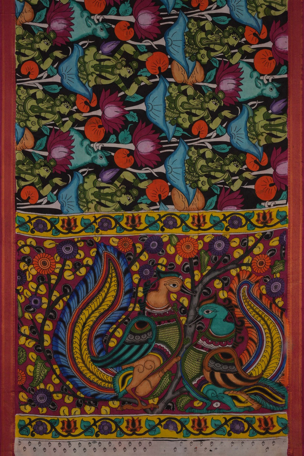 Kalamkari Multi-Colour Saree