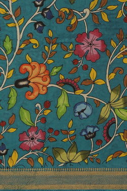 Image of Kalamkari Pink Saree