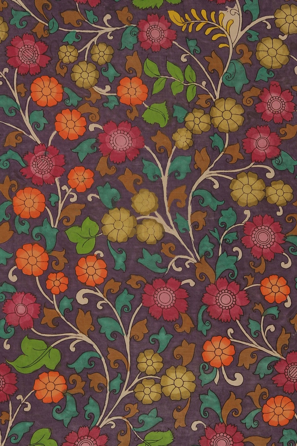 Image of Kalamkari Multi-Colour Saree
