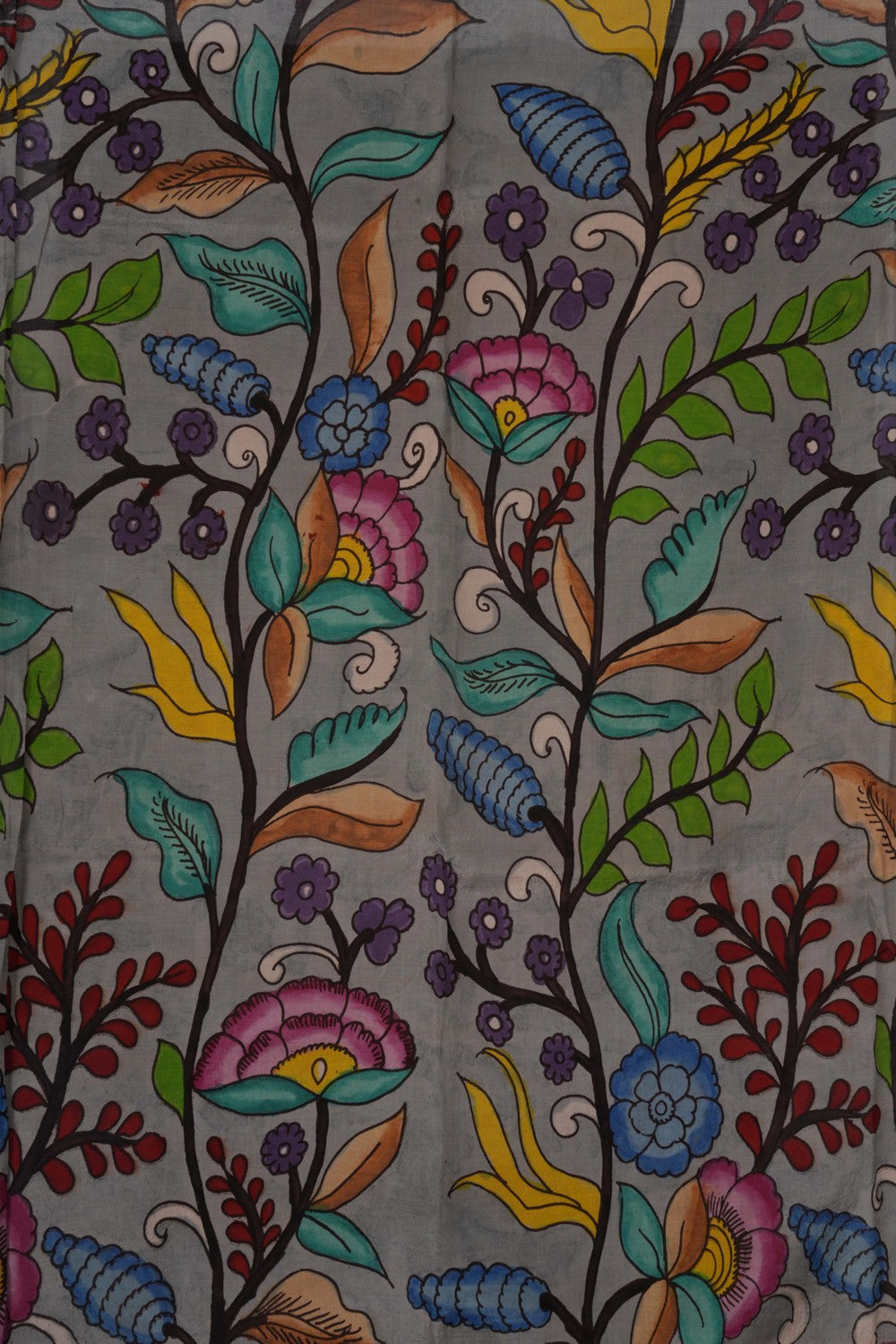 Image of Kalamkari Floral Printed Saree