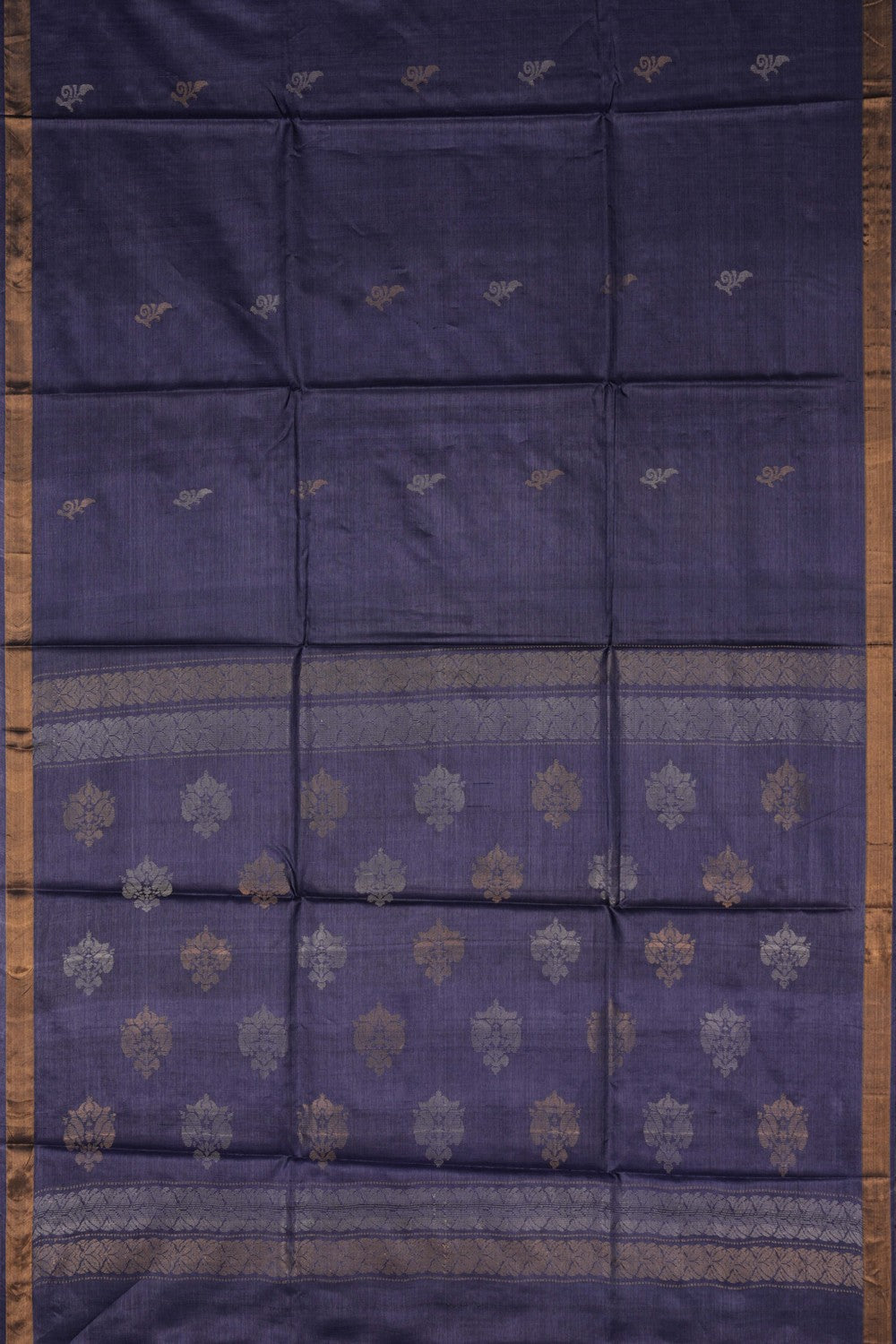 A Tussar Zari Motif Saree