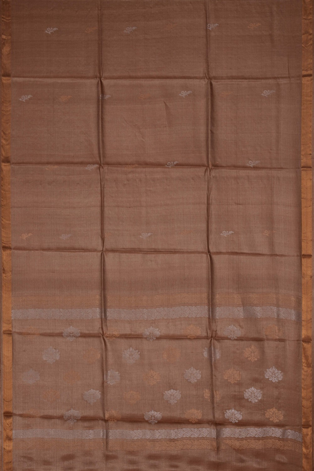 Image of A Tussar Zari Motif Saree