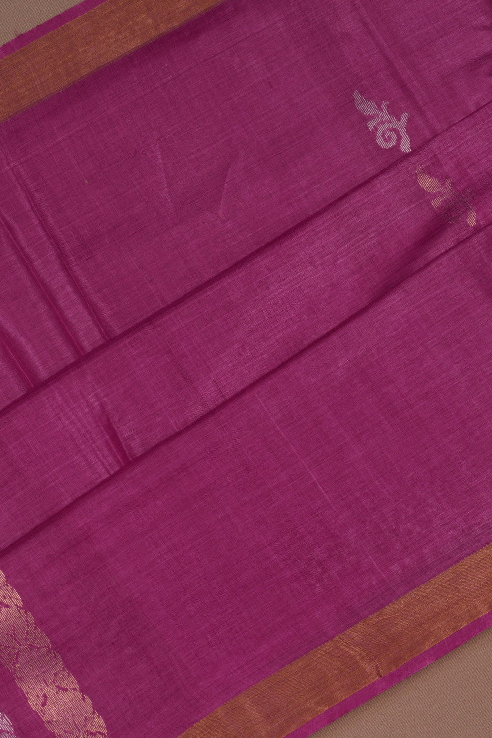 A Tussar Zari Motif Saree
