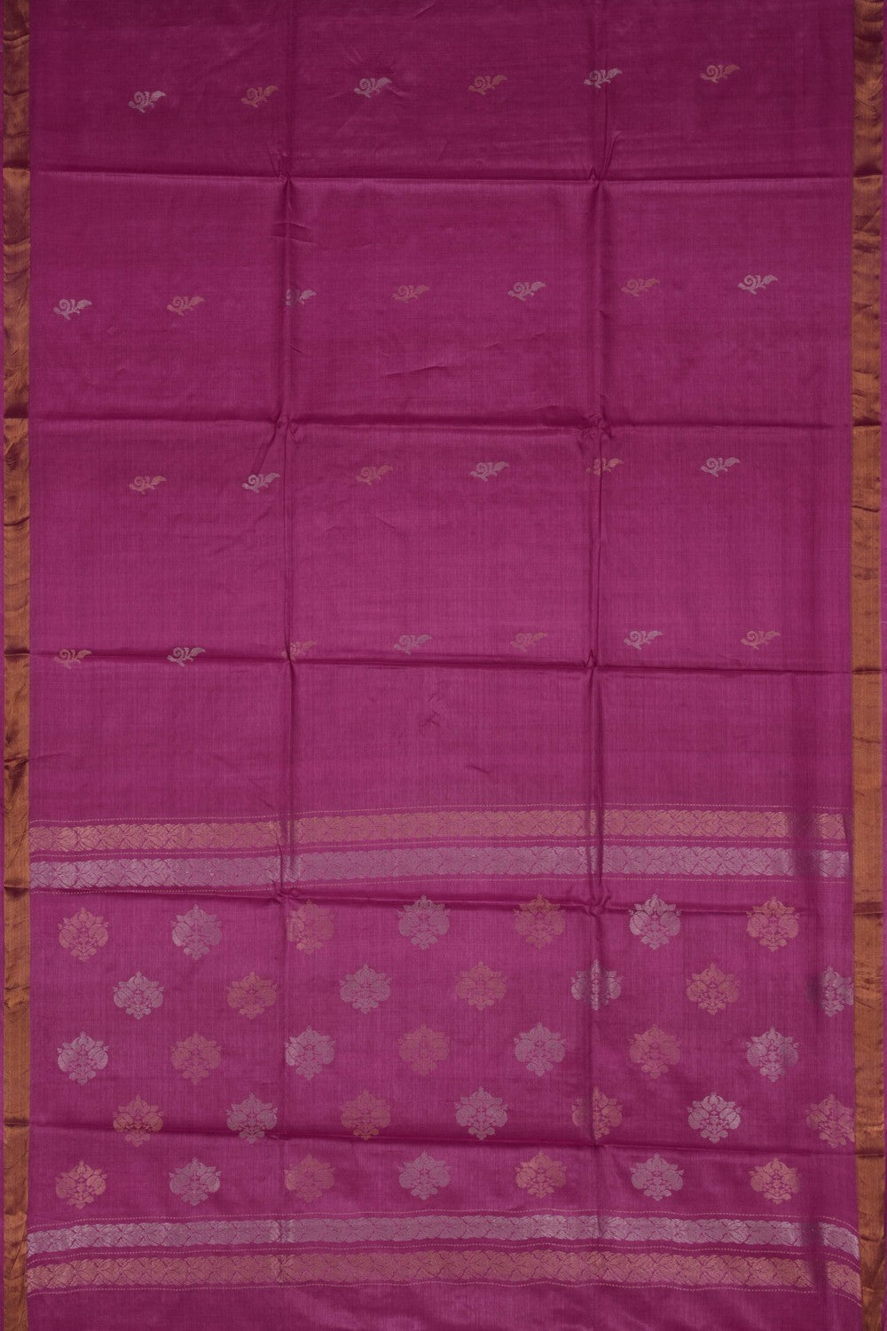 Image of A Tussar Zari Motif Saree