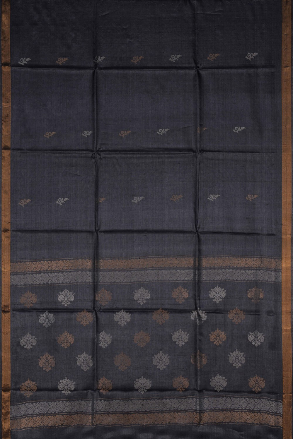 Image of A Tussar Zari Motif Saree