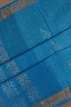 Image of A Tussar Zari Motif Saree