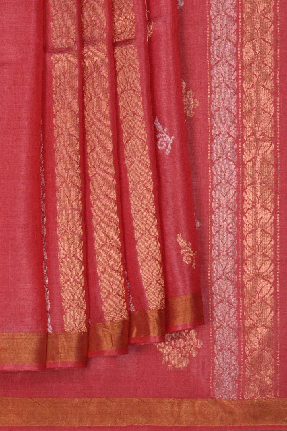 Image of A Tussar Zari Motif Saree