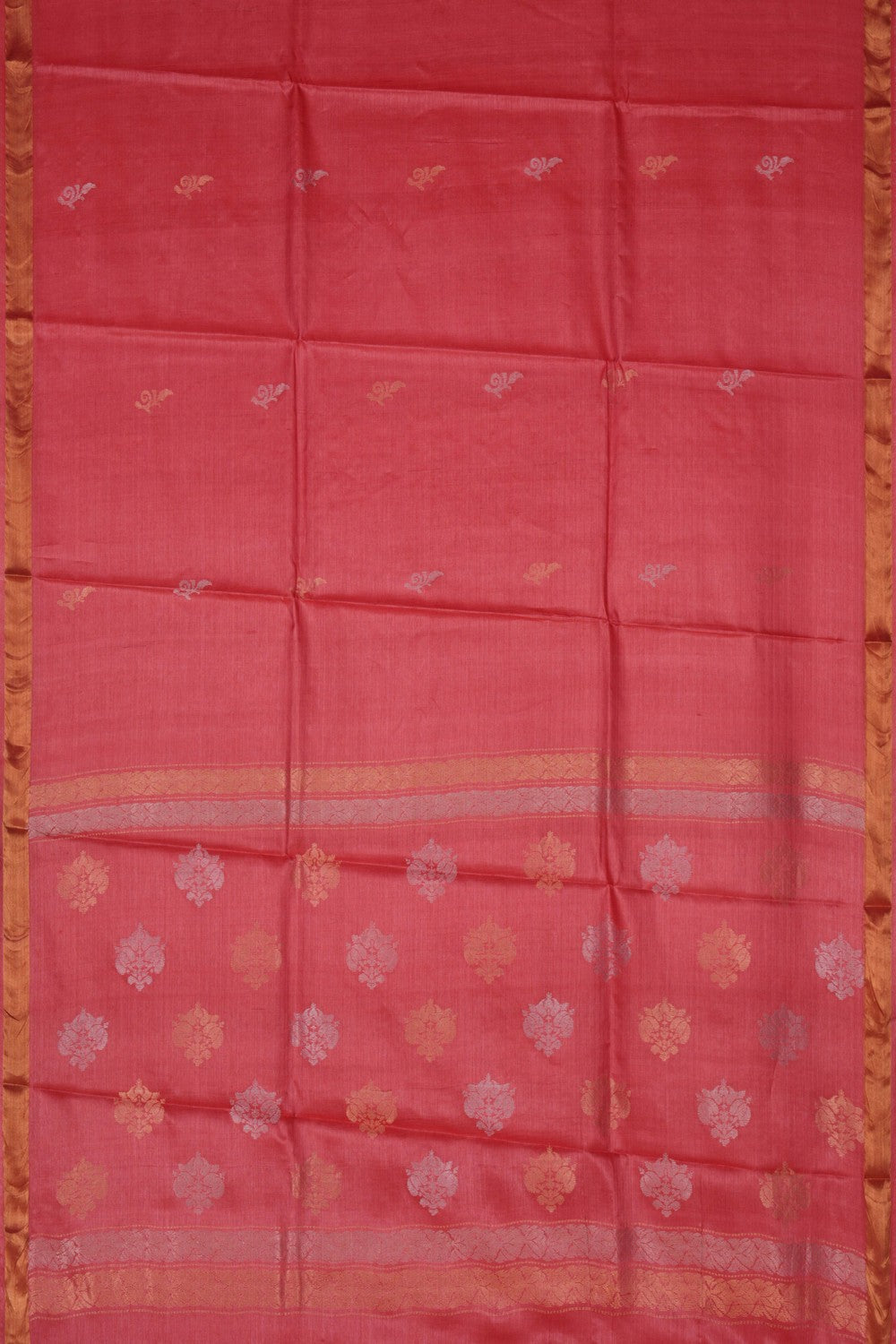 Image of A Tussar Zari Motif Saree