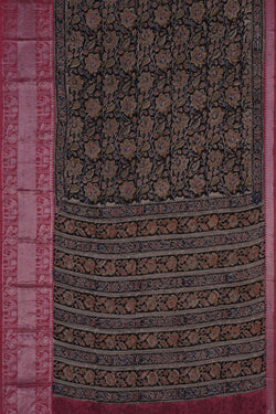 Image of Mangalgiri Silk Bagru Printed Saree