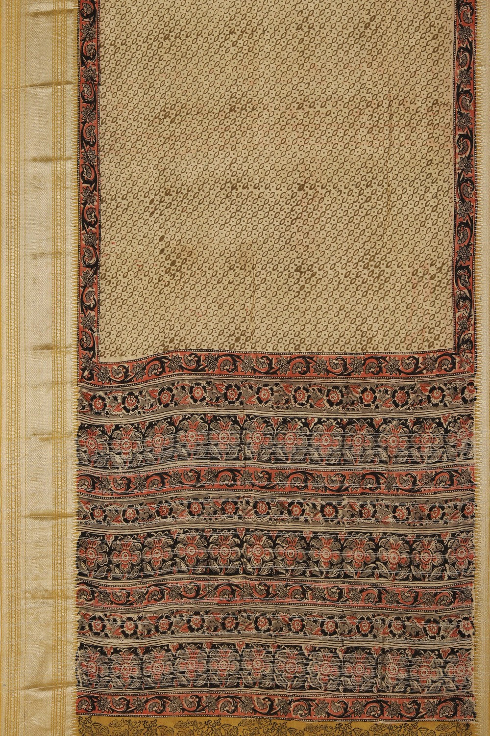 Mangalgiri Silk Bagru Printed Saree