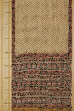 Image of Mangalgiri Silk Bagru Printed Saree