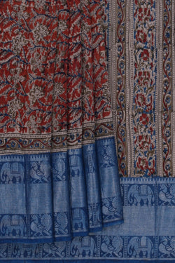 Image of Kalamkari Printed Saree