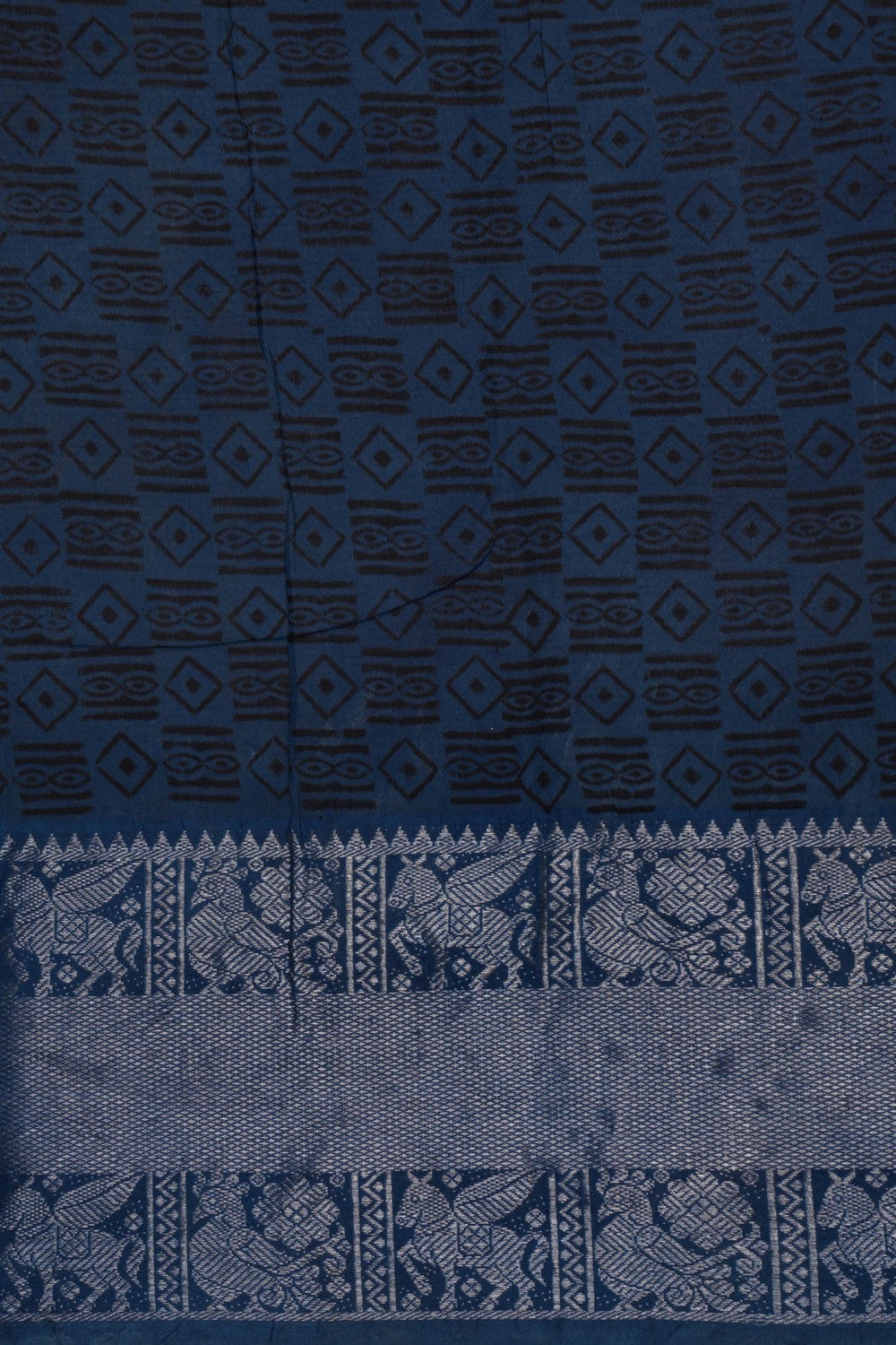 Image of Mangalgiri Silk Bagru Printed Saree