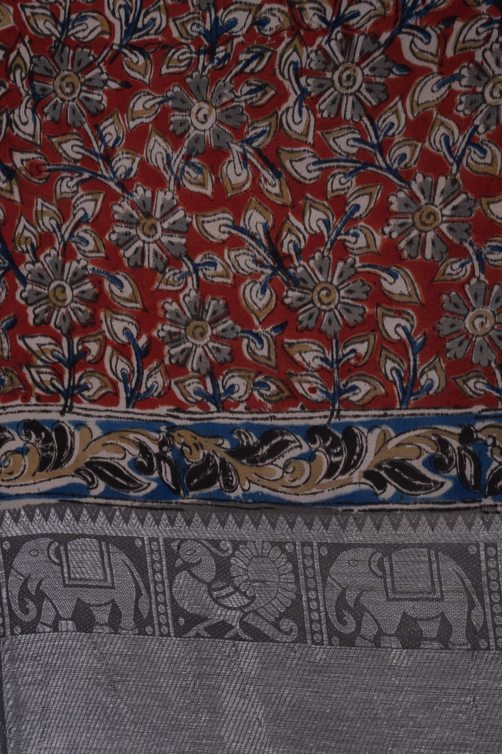 Image of Kalamkari Printed Saree