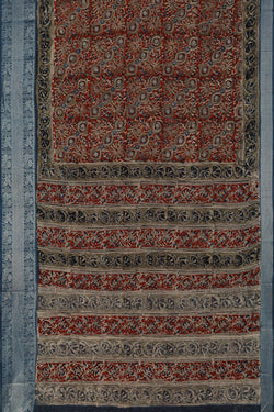 Image of Mangalgiri Silk Bagru Printed Saree