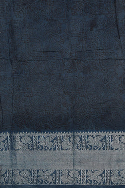 Image of Mangalgiri Silk Bagru Printed Saree