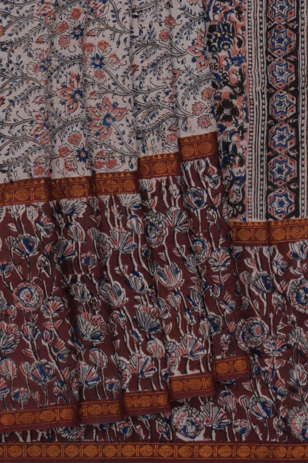 Image of Kalamkari Printed Saree