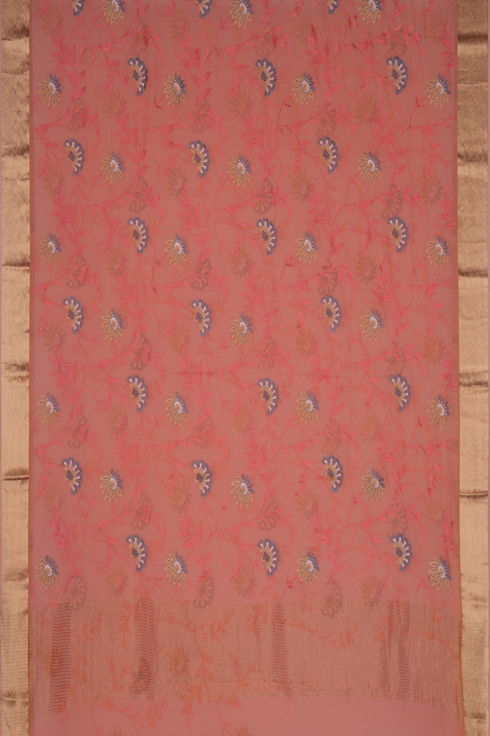 Image of Chiffon Embroidery Saree