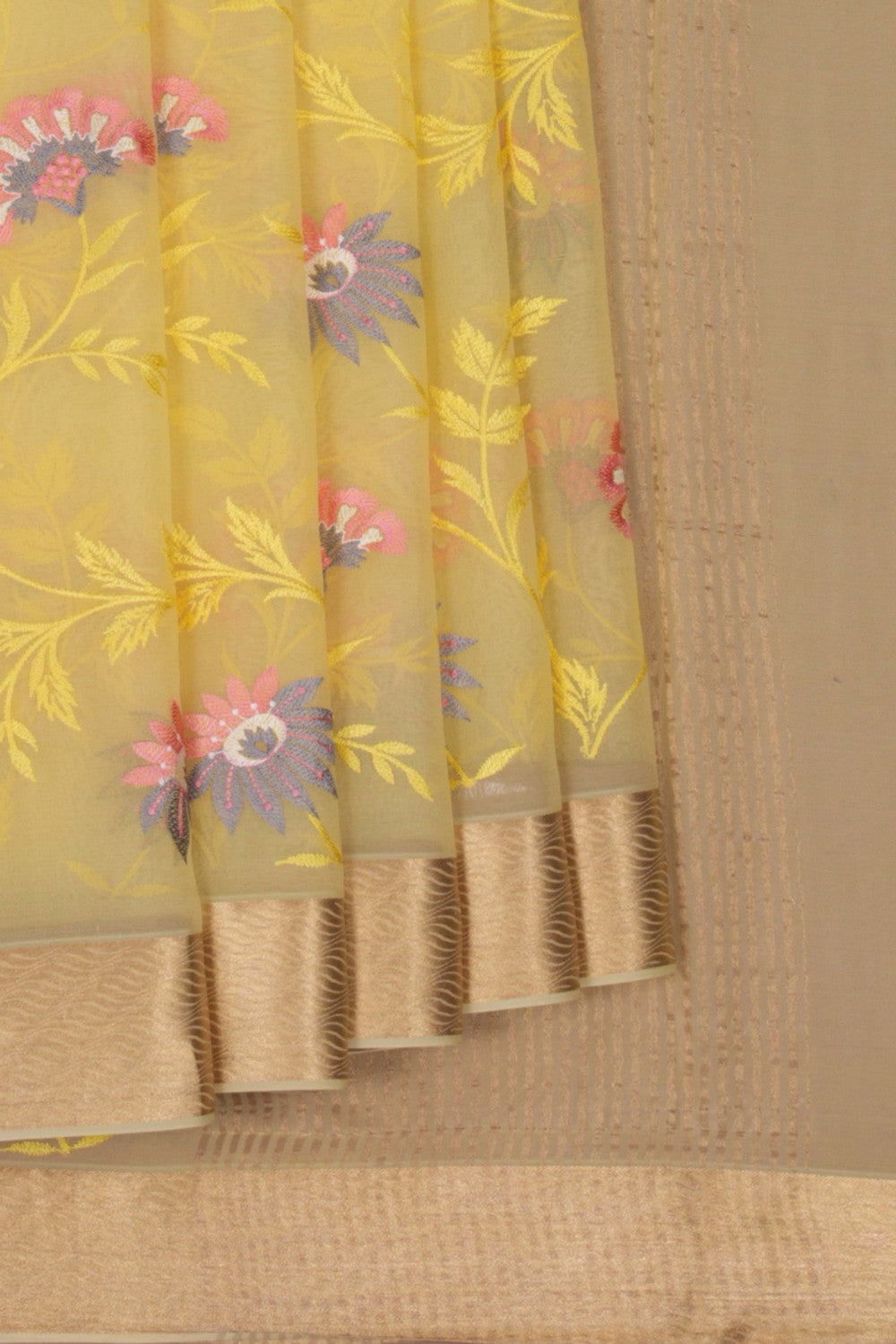 Image of Chiffon Embroidery Saree