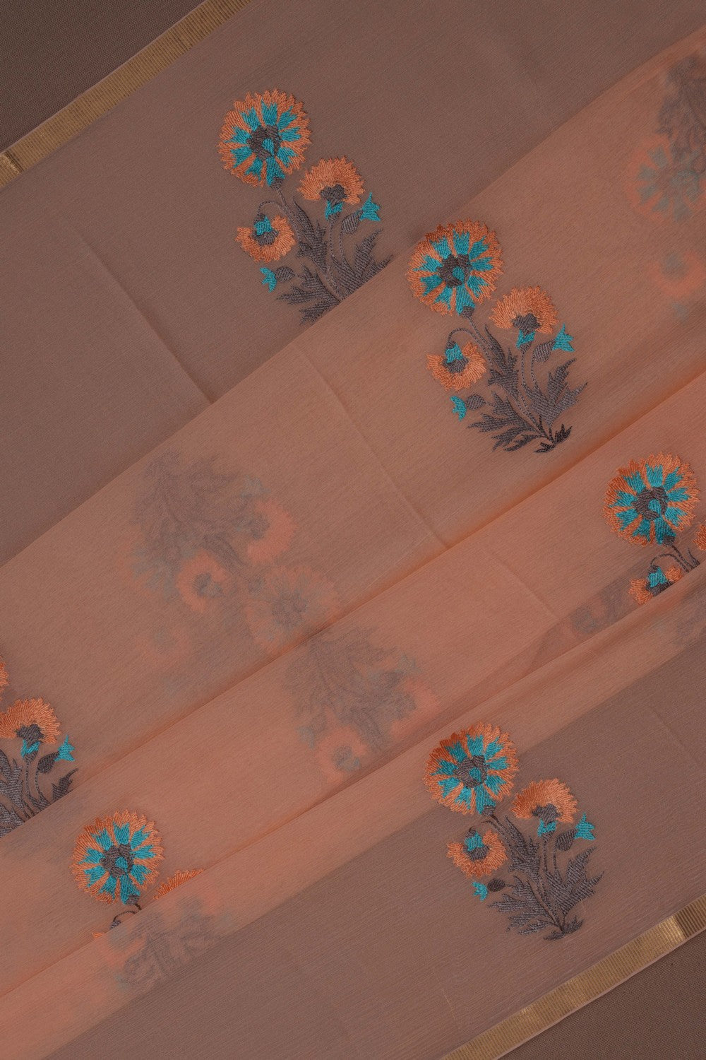 Image of Chiffon Embroidery Saree