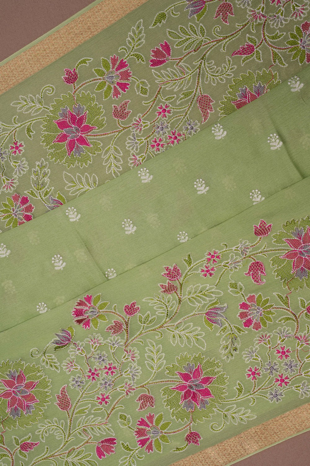 Image of Georgette Embroidery Saree