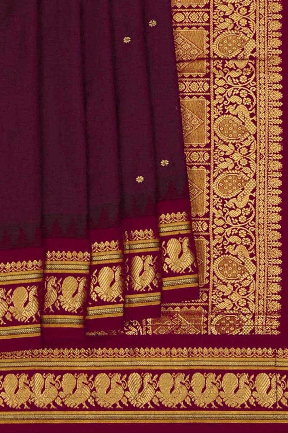 Narayanpet Silk Purple Saree