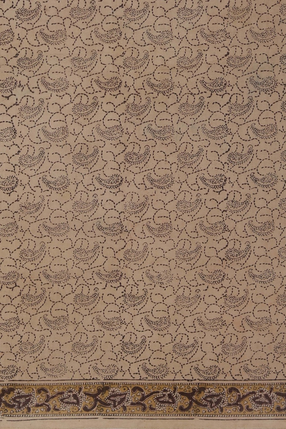Kalamkari Brown Saree