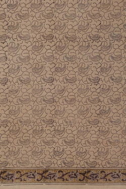 Image of Kalamkari Brown Saree
