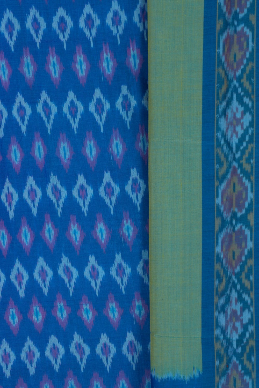 Pochampally Silk Unstitched Suit Set Fabric (3 Pcs Set)