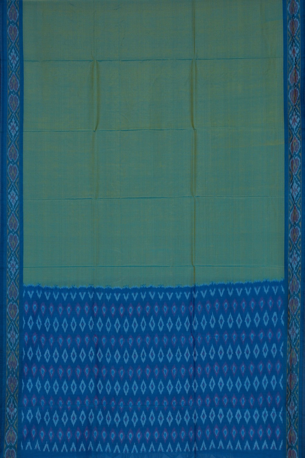 Pochampally Silk Unstitched Suit Set Fabric (3 Pcs Set)