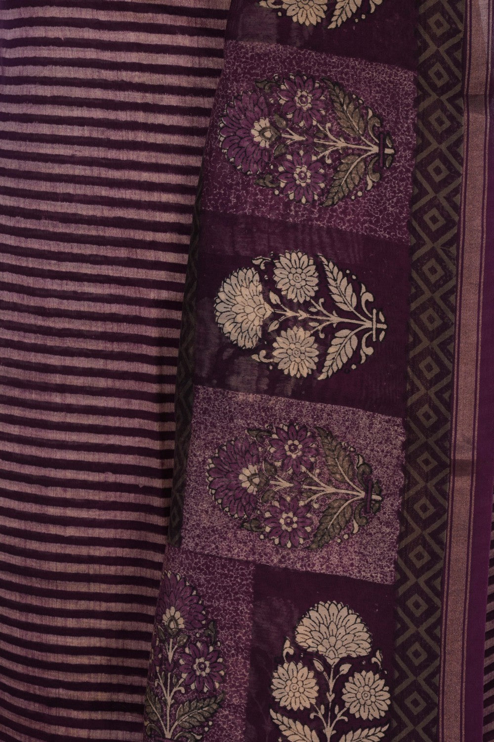 Image of Unstitched Suit Set Green Fabric (3 Pcs Set)