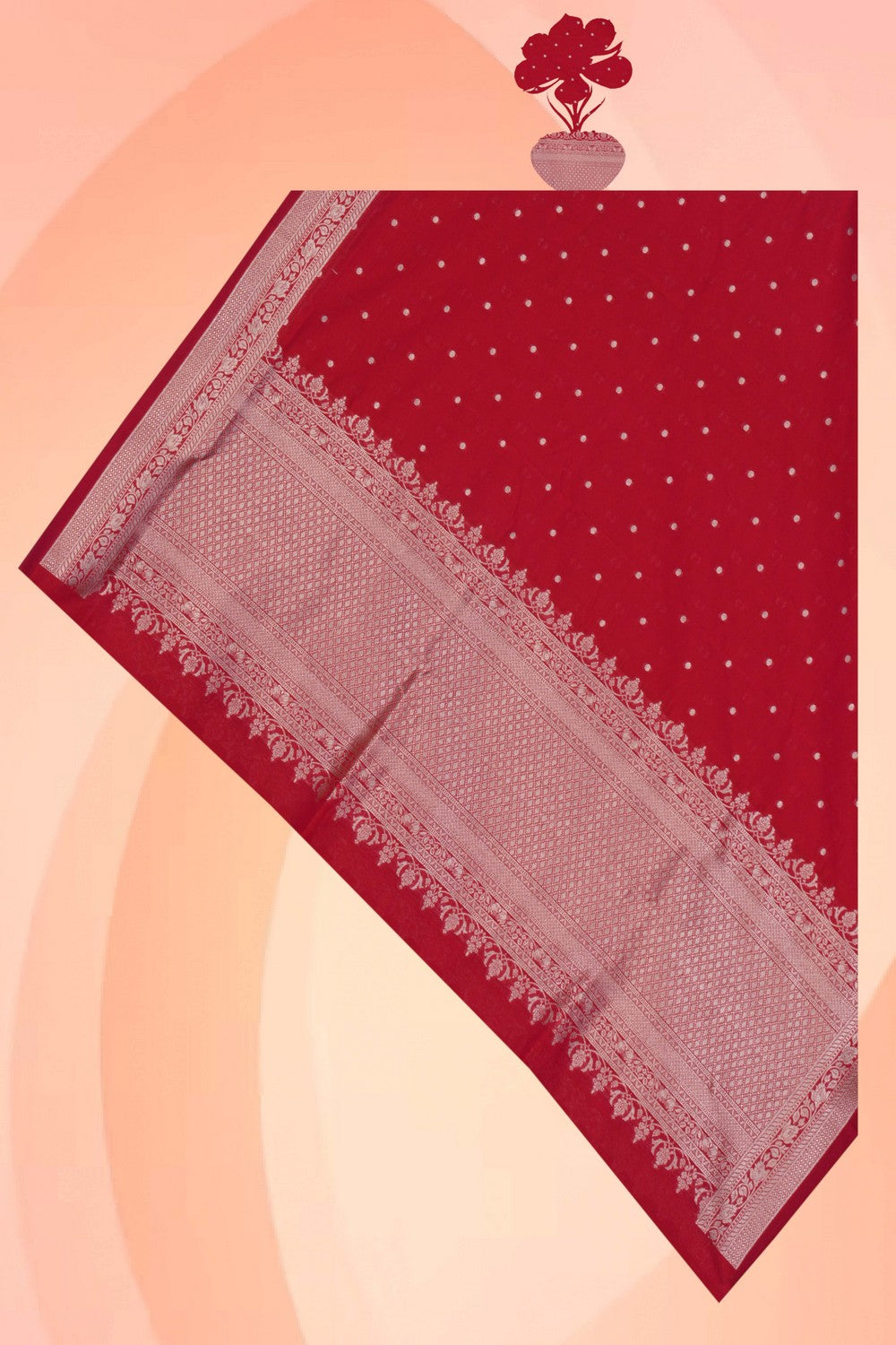 Banarasi Silk Pink Dupatta