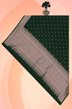 Image of Banarasi Silk Green Dupatta