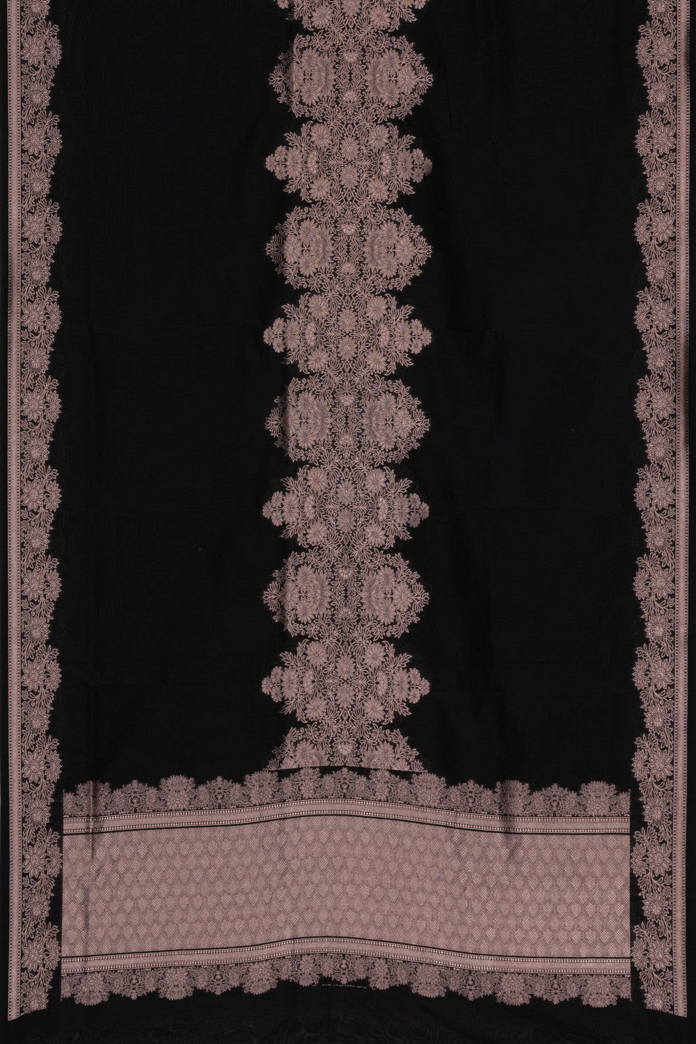 Image of Banarasi Silk Black Dupatta