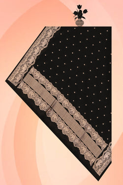 Image of Banarasi Silk Black Dupatta