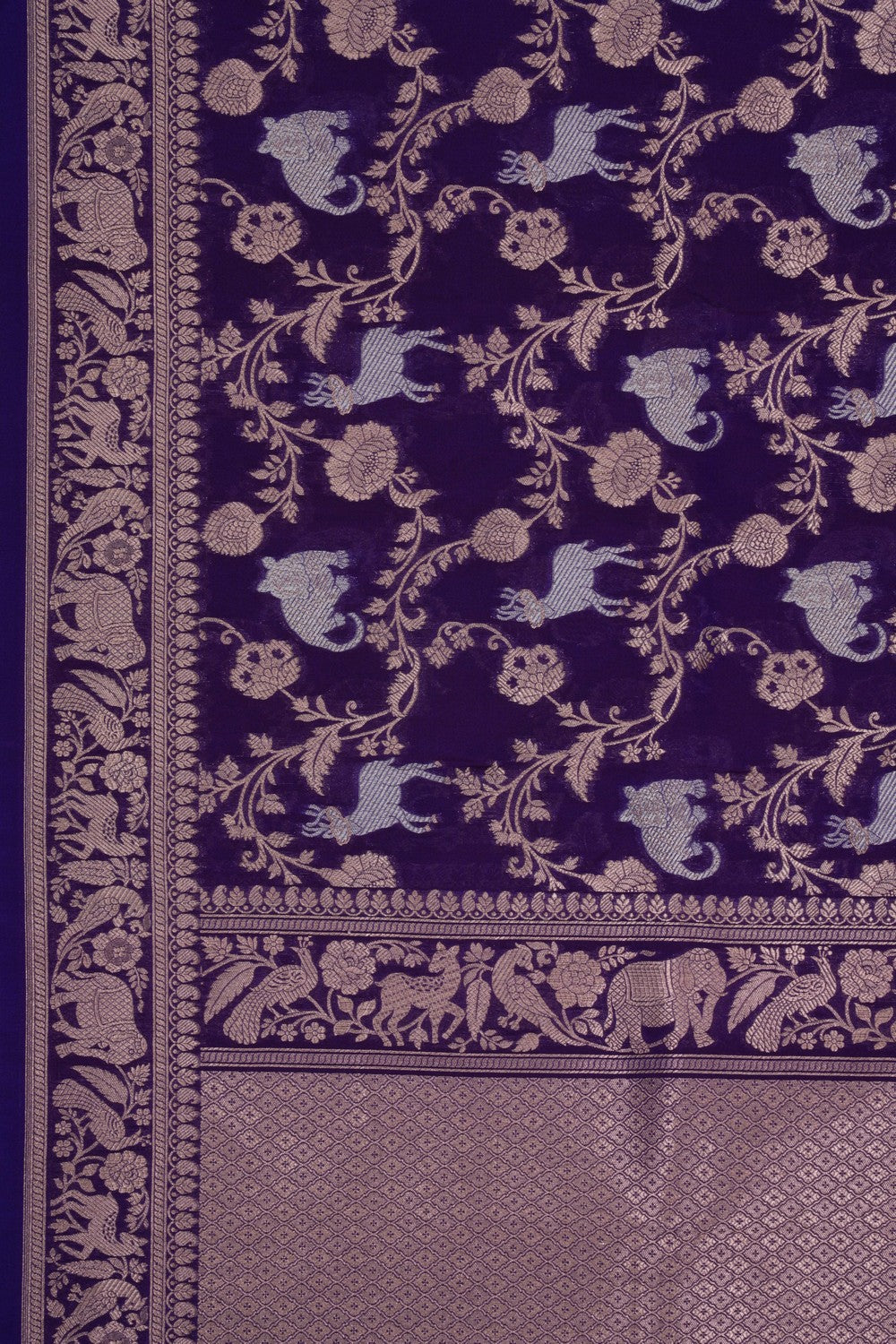 Banarasi Silk Purple Dupatta