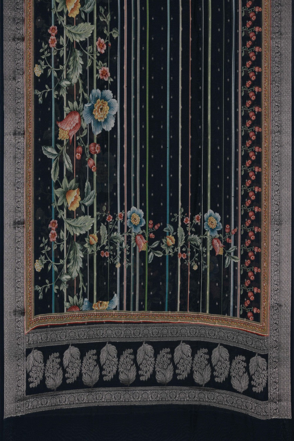 Image of Banarasi Chanderi Bottle Green Dupatta