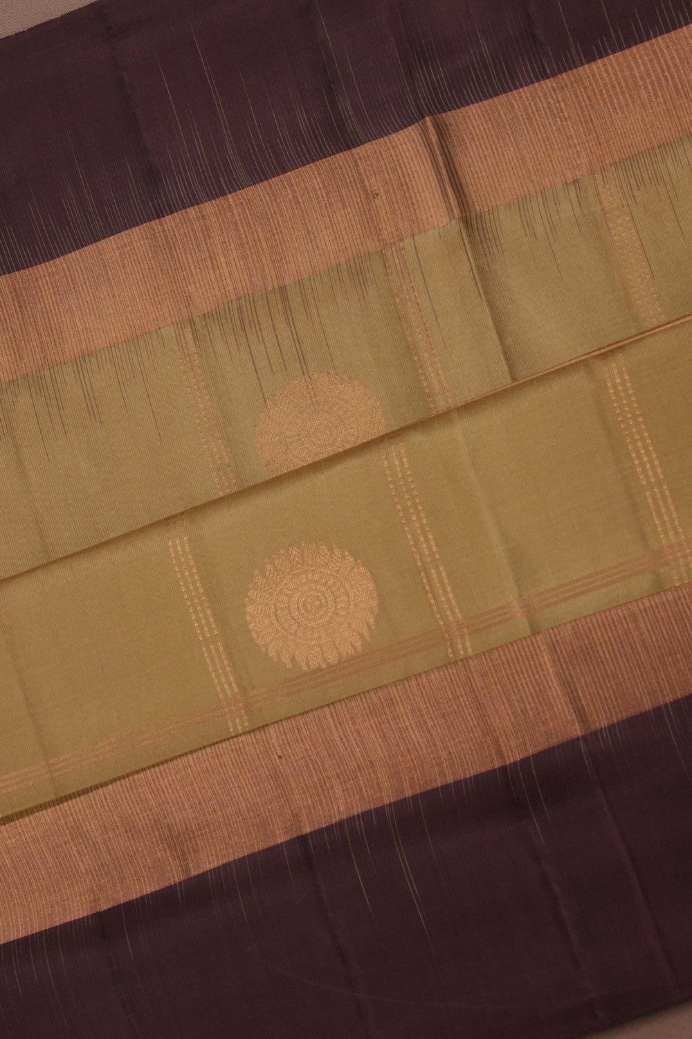 South Silk Kattam Sage Green Saree