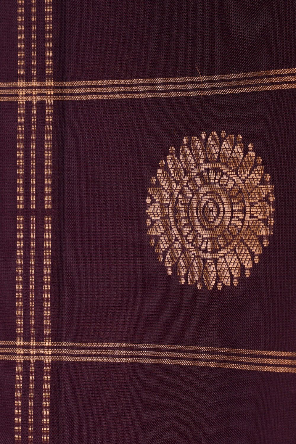 South Silk Kattam Purple Saree