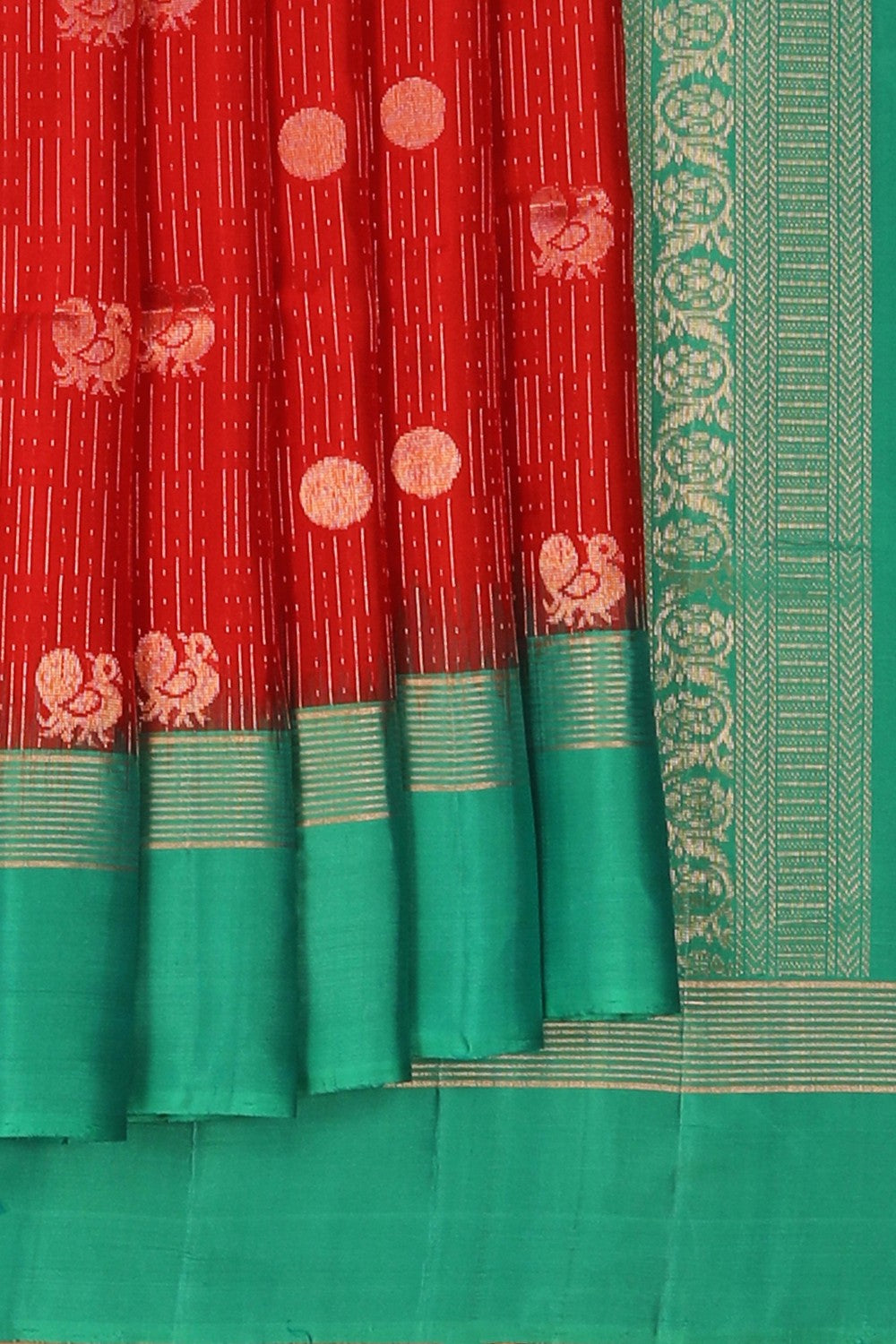 Image of South Silk Red Saree