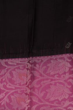 Image of South Silk Chocolate Brown Saree