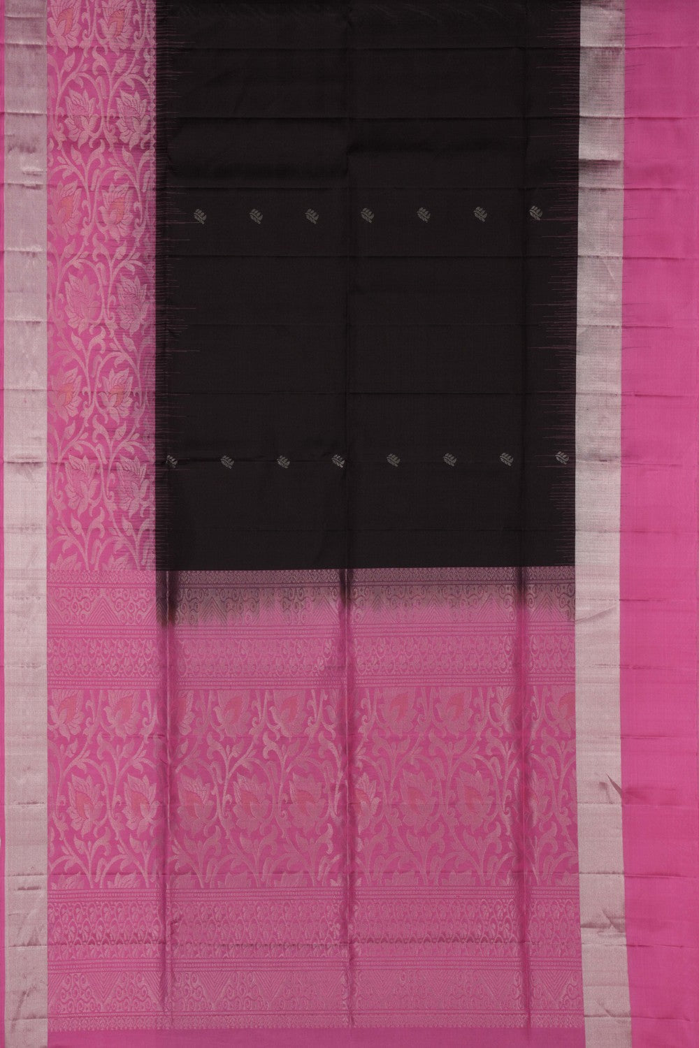 South Silk Chocolate Brown Saree