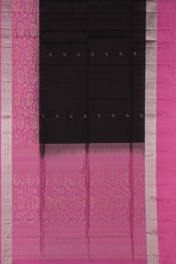 Image of South Silk Chocolate Brown Saree