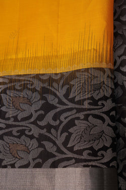Image of South Silk Yellow Saree