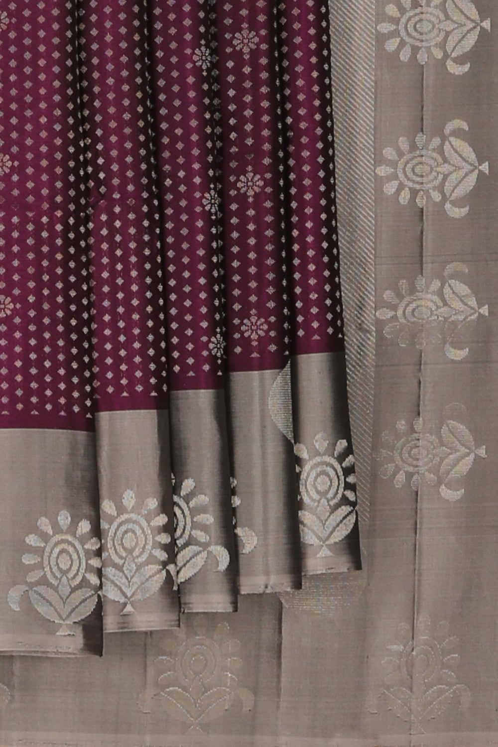South Silk Purple Saree