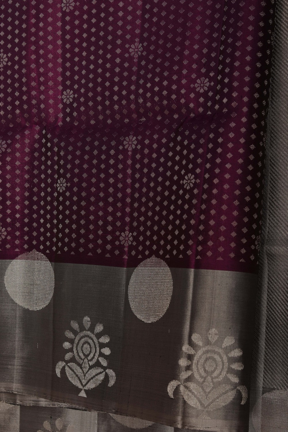 Image of South Silk Purple Saree