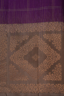 Image of South Silk Kattam Purple Saree