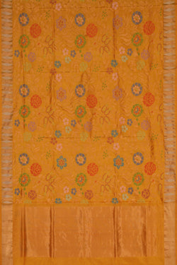 Image of Uppada Jamdani Mustard Saree