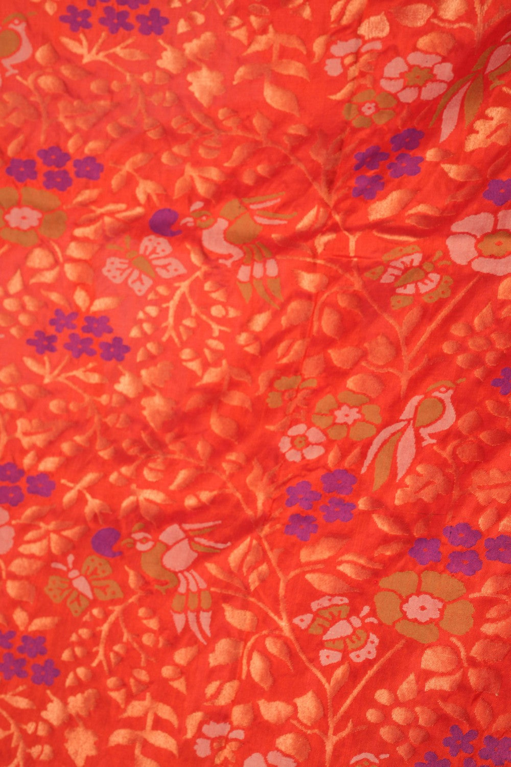Uppada Jamdani Red Saree
